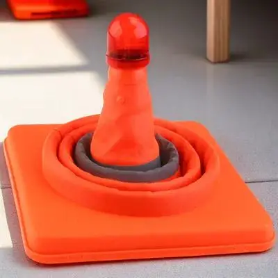 

Led Road Warning Cone *24Cm 45Cm Foldable Waterproof Traffic Safety Cone For Outdoor Events Emergency Road Use