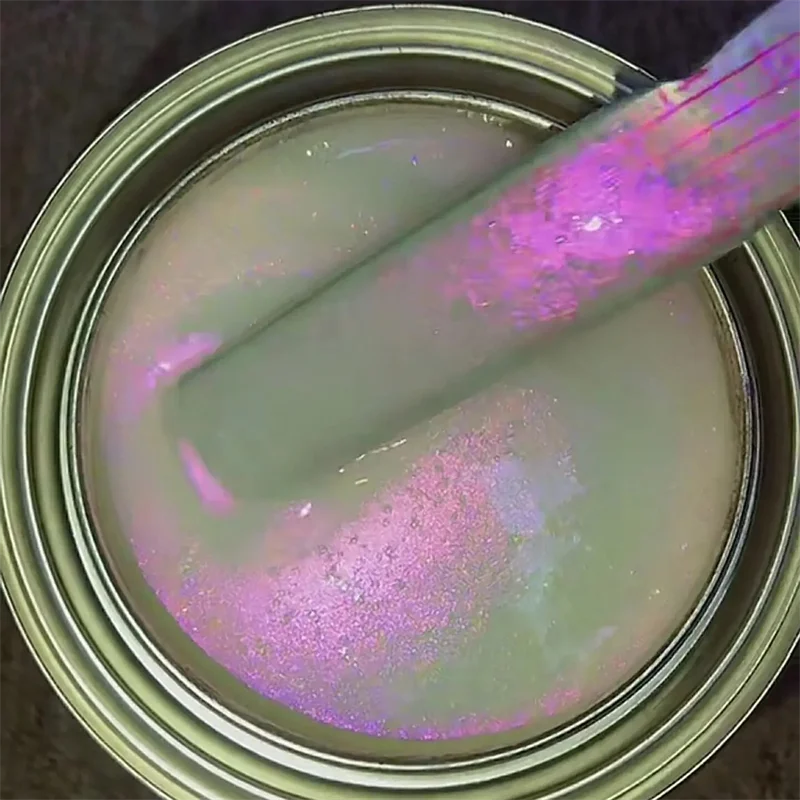 30g Shimmer Iridescent Rainbow Ghost Interference Pearl Car Paint Pearl Pigment Powder DIY Making Crafts Polarized Light Dye