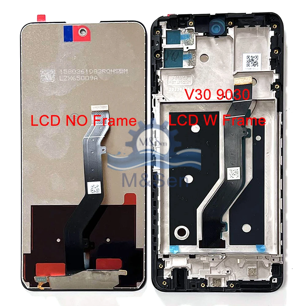 For ZTE Blade V30 LCD 9030 LCD Display Screen Frame Touch Panel Screen Digitizer For ZTE V40 9045 Dispaly Blade V40 9045 LCD