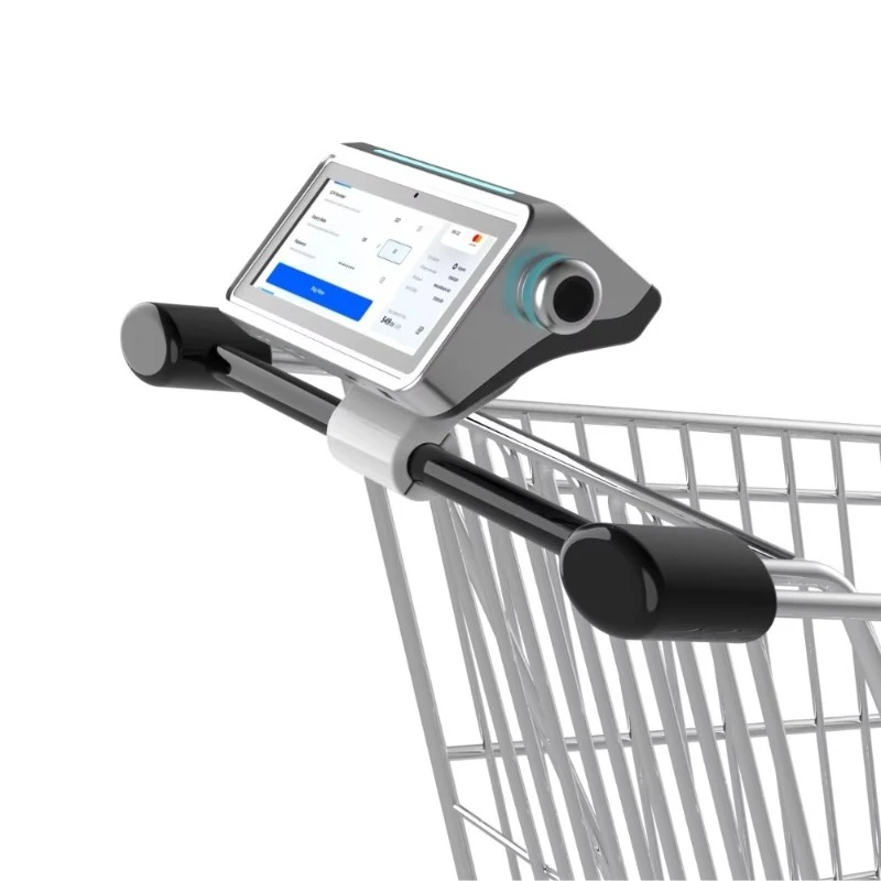 All-in-one slimme winkelwagen POS-terminal NFC Bluetooth USB QR-code scanner WiFi supermarkt Windows prijschecker scanner