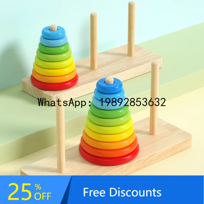 Estudantes da escola primária inteligência cérebro exercício matemática pensamento treinamento competição torre especial de wanoi