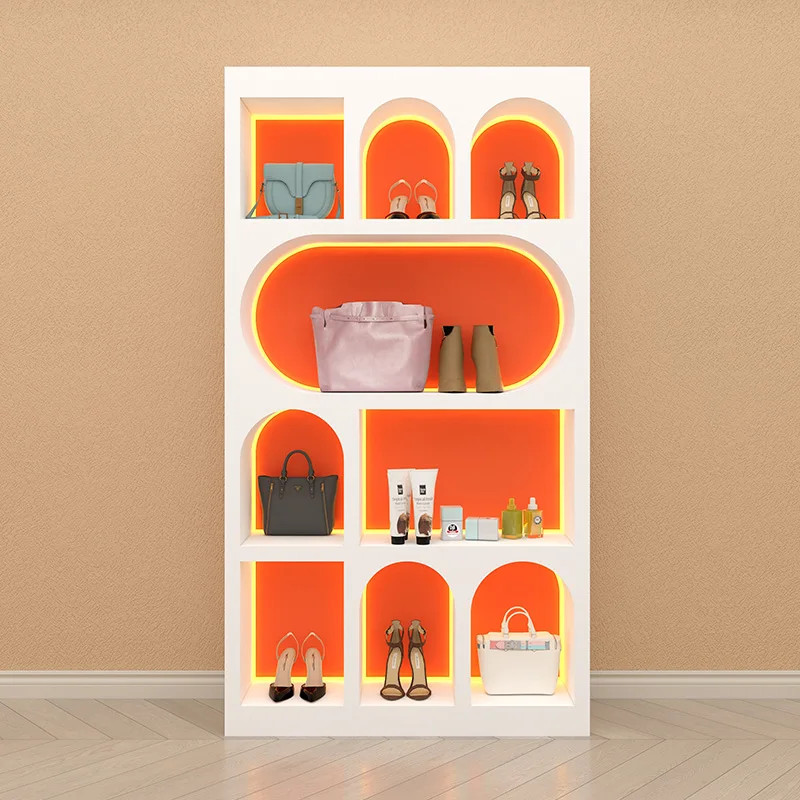 custom.High-end Custom Cosmetics Store Display Cabinet Cosmetics Display Cabinet Perfume Store Shelf Display Rack