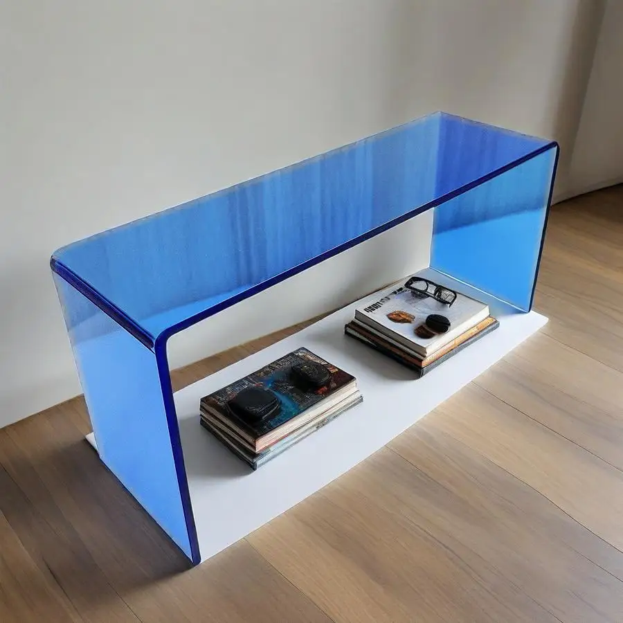 Mehrere Farboptionen Transparentes Acryl U-förmiges Desktop-Aufbewahrungsregal, Puppen-Blindbox-Präsentationsständer, Kosmetik-Aufbewahrungsständer