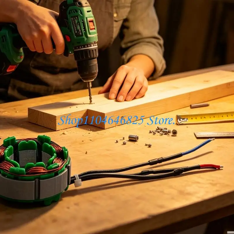 Replacement Brush Less Drill Motor 16.8V Coppers Coil Repair Part