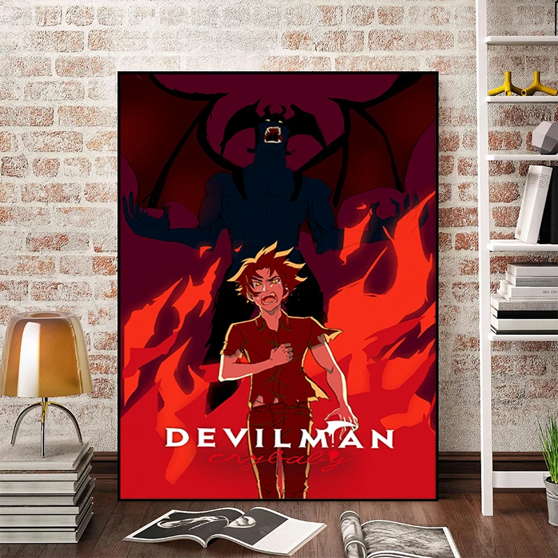 Home Decorations Devilman Crybaby Poster Wall Posters Room Decor Painting Tableau Decoration Mural Decorative Paintings Art the