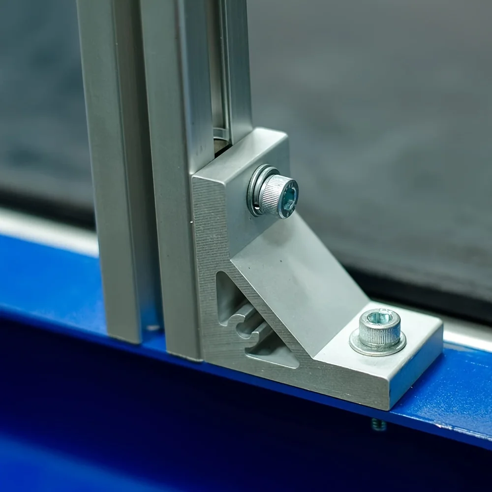 4Pcs T 슬롯 2020 알루미늄 압출 3D 프린터 부품 및 CNC DIY용 유럽 표준 양극 처리 선형 레일 블랙