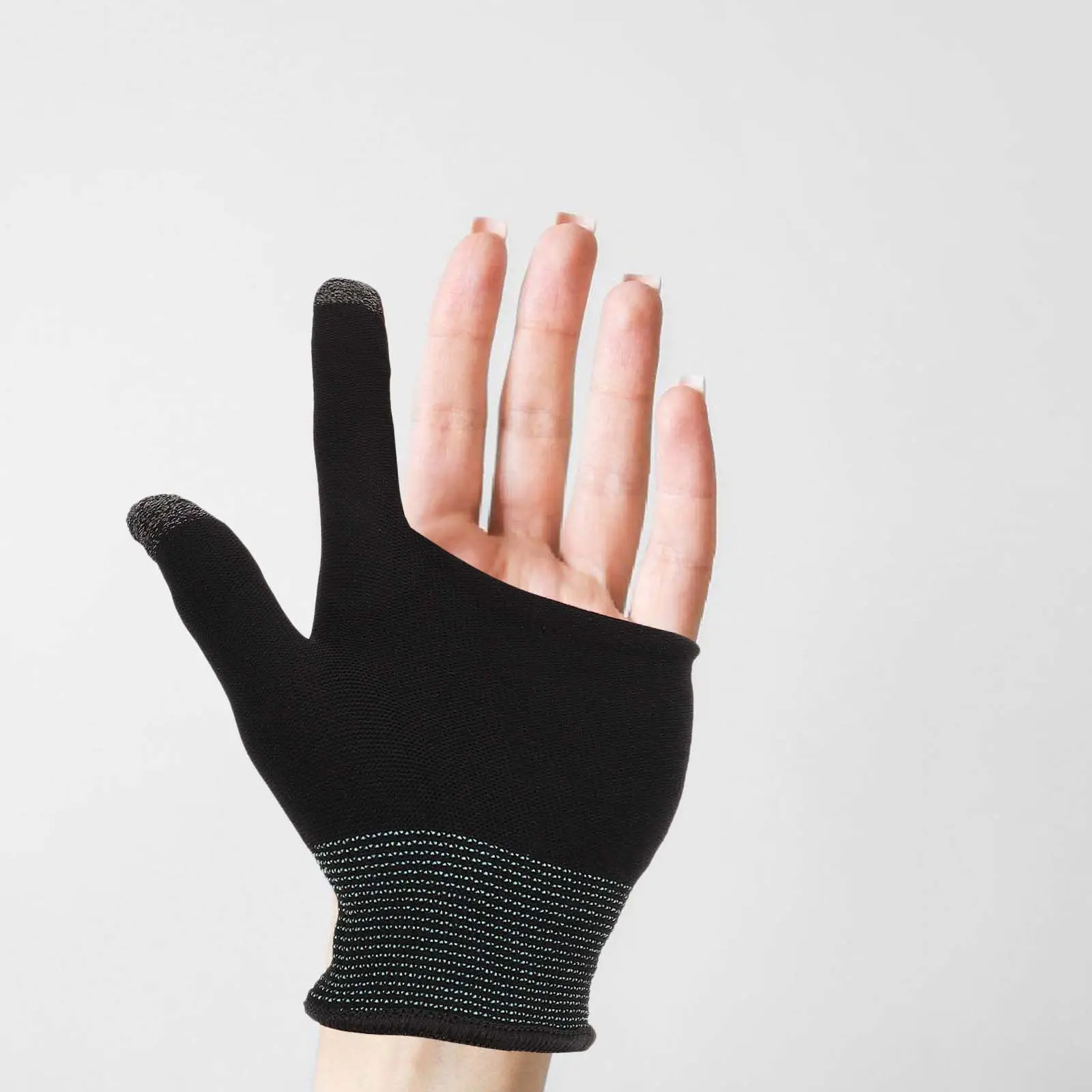 1Pair Touchscreen Finger Gloves Gaming Gloves for Mobile Phone Anti-Sweat Breathable Skin-Friendly Non-Skid Thumb Sleeves Gamer