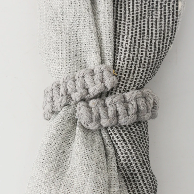 Jute Braided Curtain Holdback Rope Curtain Tiebacks For Decorative Curtain Holdbacks Fashion Woven Hanging Bandage Home Decor