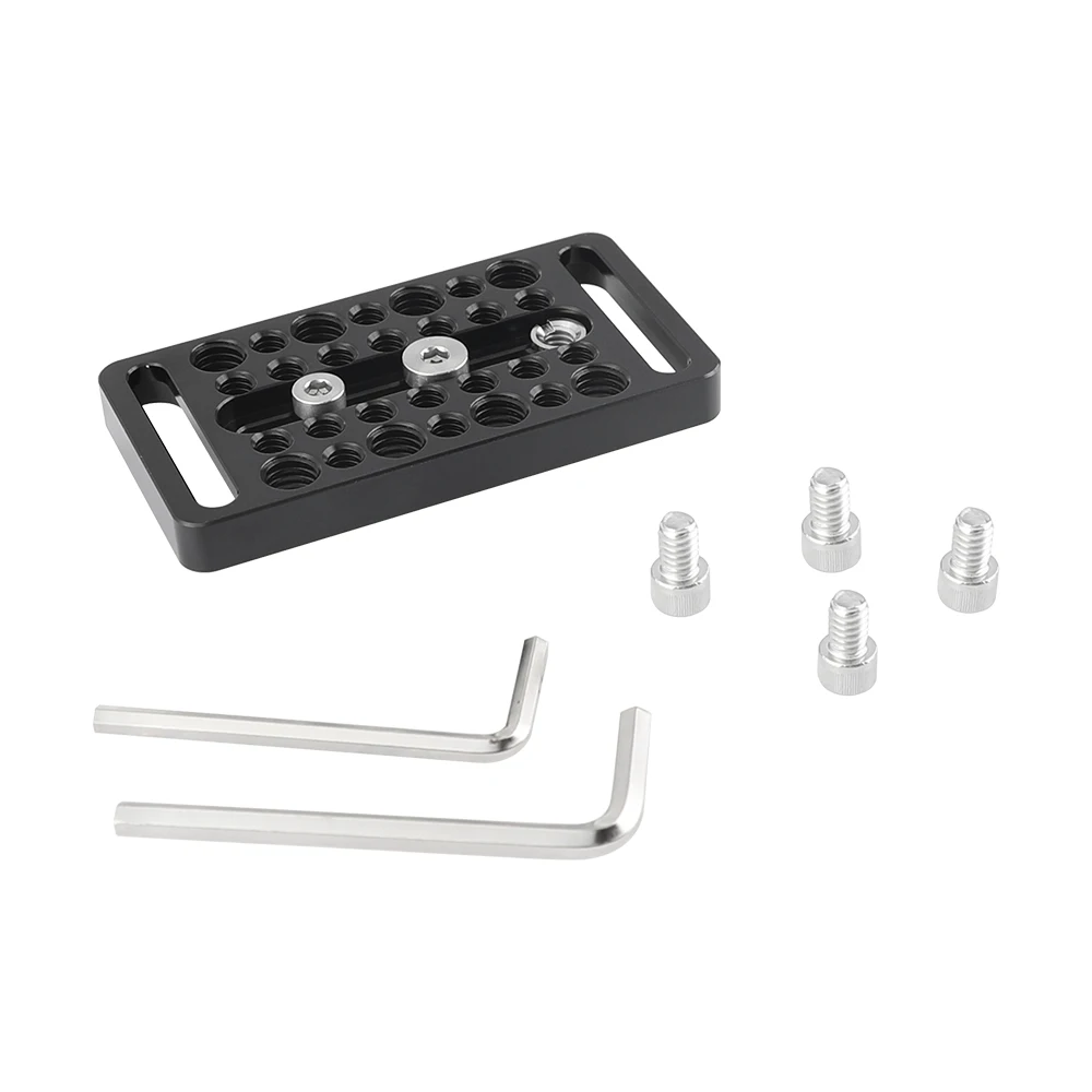 Многоцелевой аксессуар HDRIG для расширения сырной пластины с центральным резьбовым винтом 1/4 "и многочисленными монтажными точками