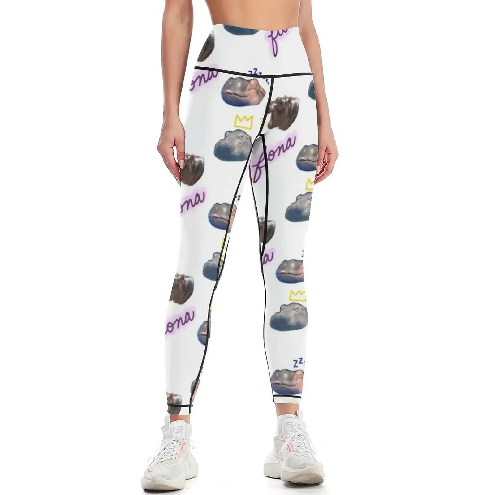 

fiona the hippo Leggings Jogger pants gym top gym sportswear woman workout clothes for Womens Leggings