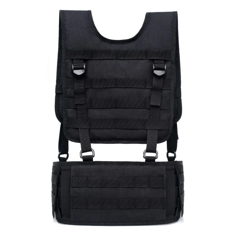 

CS Padded Battle Molle Tactical Vest Belt With Comfortable Pads Removable Harnes Detachable Suspender Straps Airsoft Combat Duty