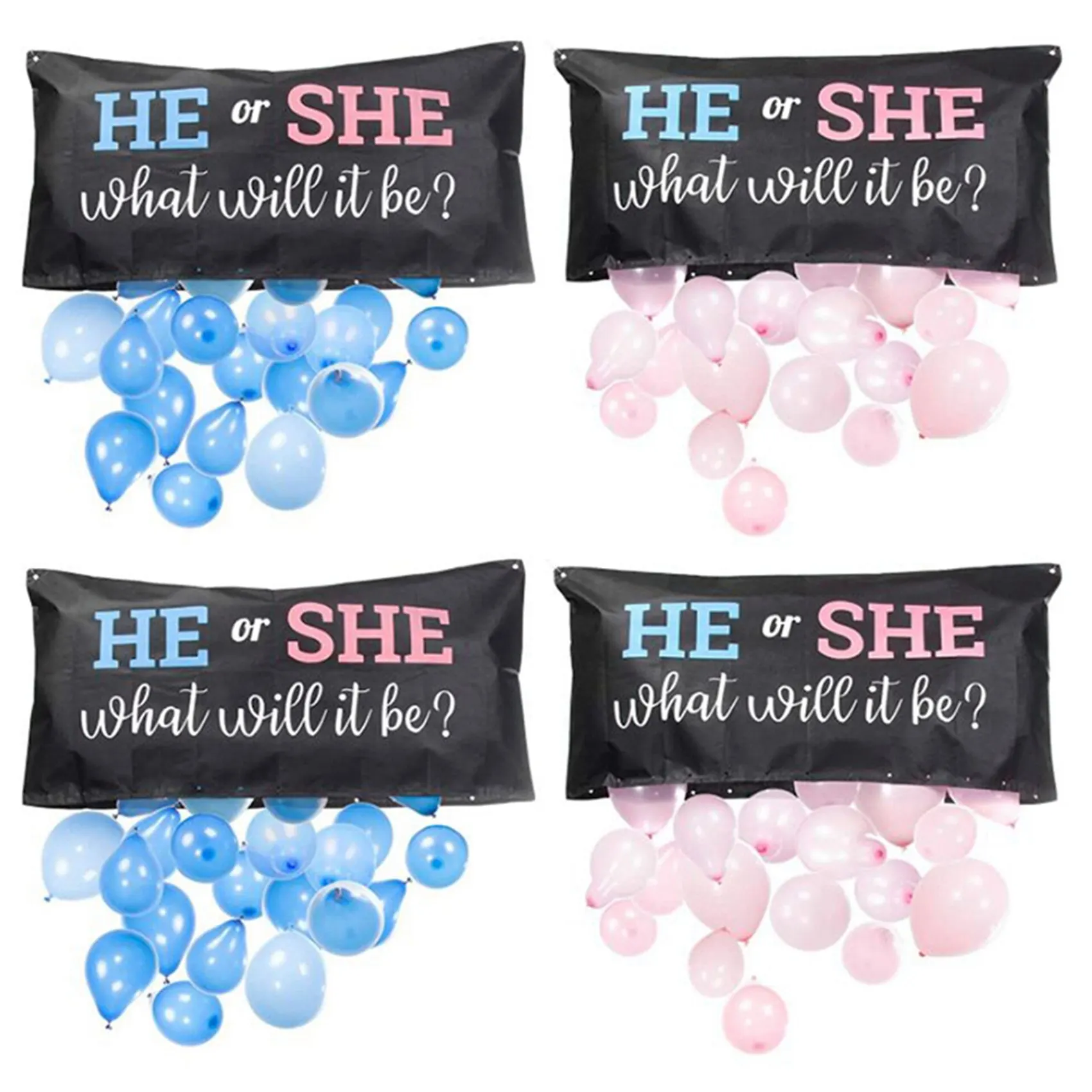 【Popular】2X The Perfect Addition To Your Gender Reveal Party Supplies Gender Reveal Balloon Bag Boy Or Girl