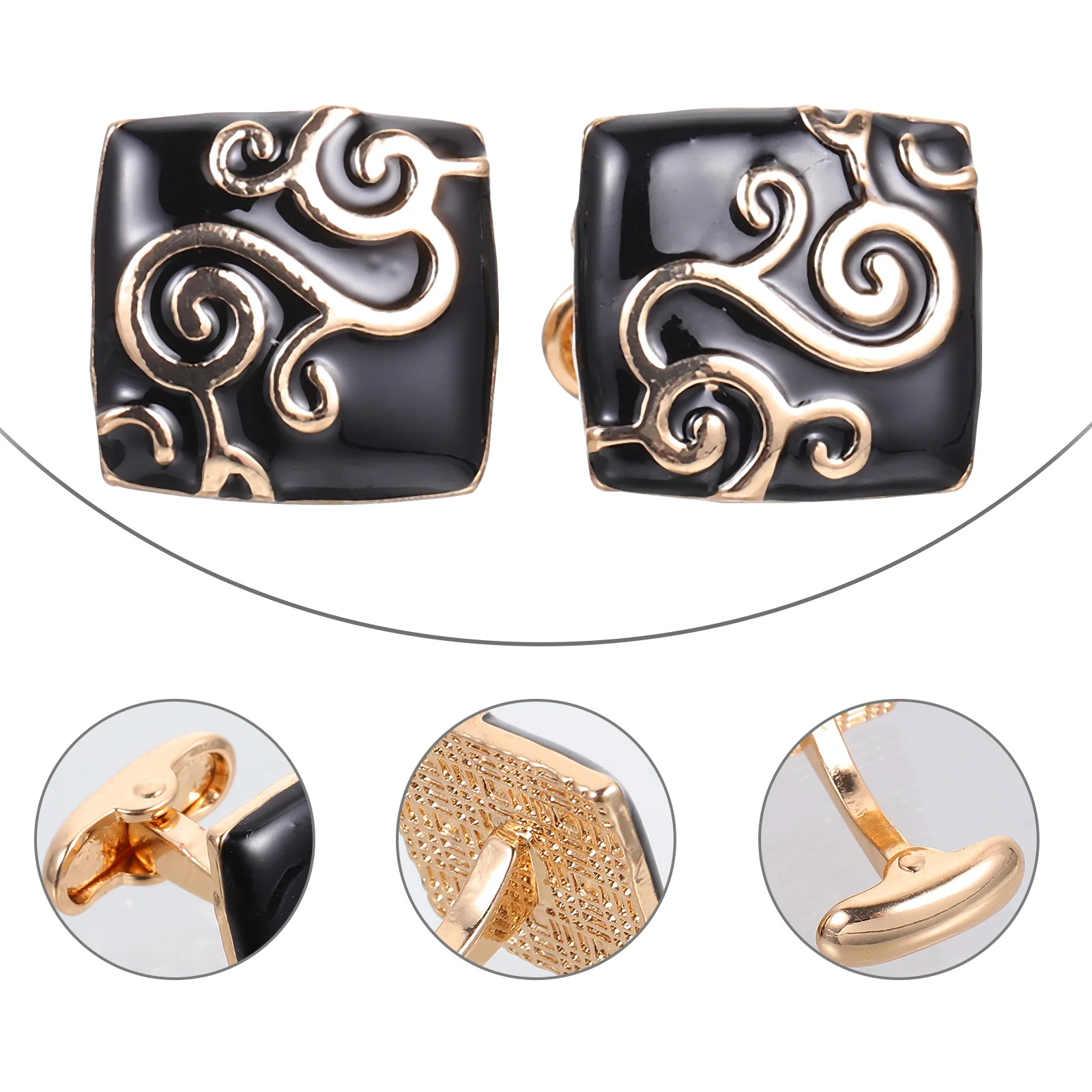 

Retro Fashion Cufflinks Zinc Alloy Simple Shirt Cuff Nails Elegant Suits Coats Decorative Accessories Creative Shape Sewing