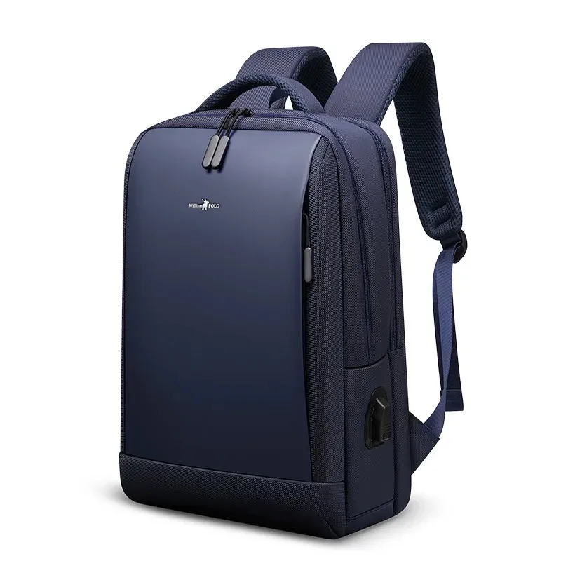 WILLIAMPOLO Backpack Male Simple Casual College Student Backpack Wild Computer Bag Men Backpack Shoulder Lightweight Business