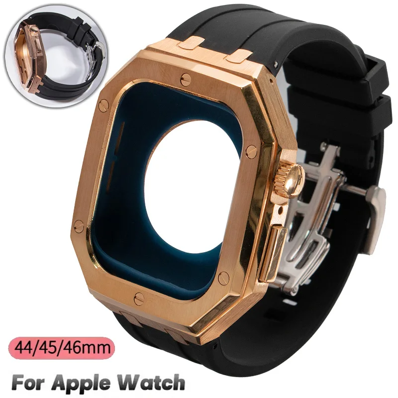 kit-de-modification-de-luxe-en-fluororubber-pour-apple-watch-11-10-9-8-7-46mm-44-45mm-avec-cadre-de-lunette-metallique-pour-apple-watch-s10-s11-ensemble-boitier-et-bracelet