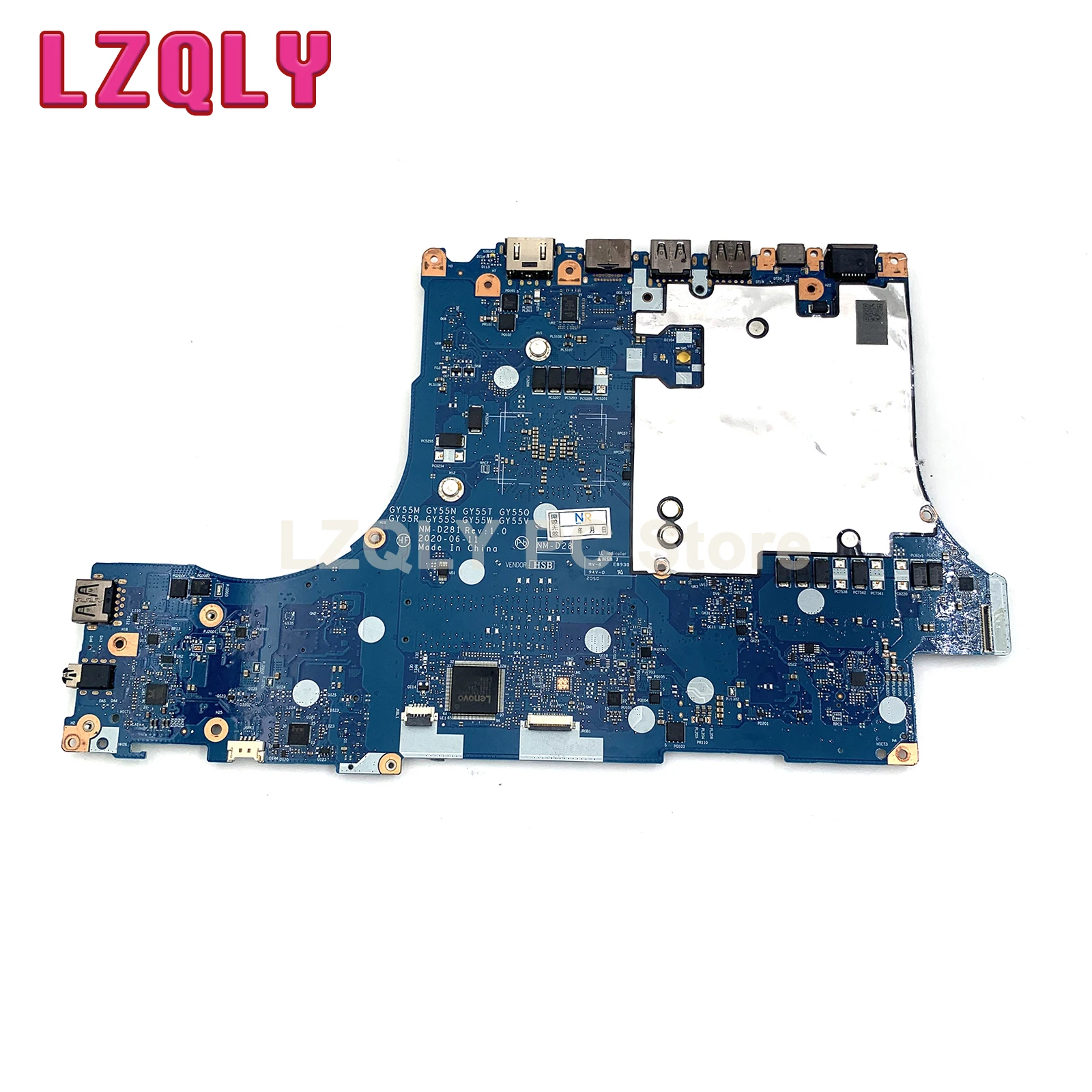 For Lenovo Legion 5-15ARH05H 82B1 Laptop Motherboard NM-D281 5B20Z21859 5B20Z21600 R5-4600H R7-4800H CPU RTX2060 6G GTX1660ti