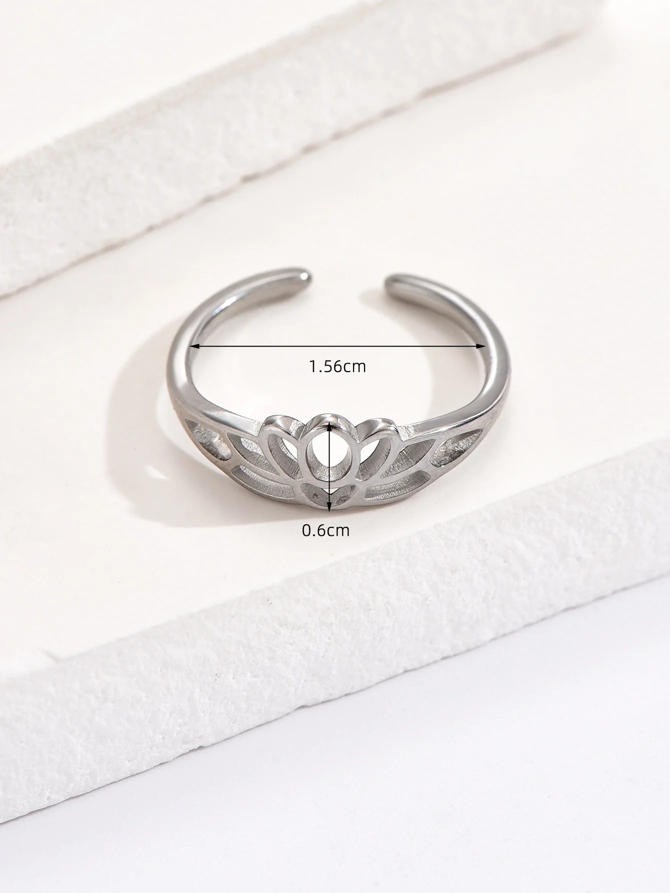 7pcs Adjustable Open Size Stainless Steel Toe Rings Set