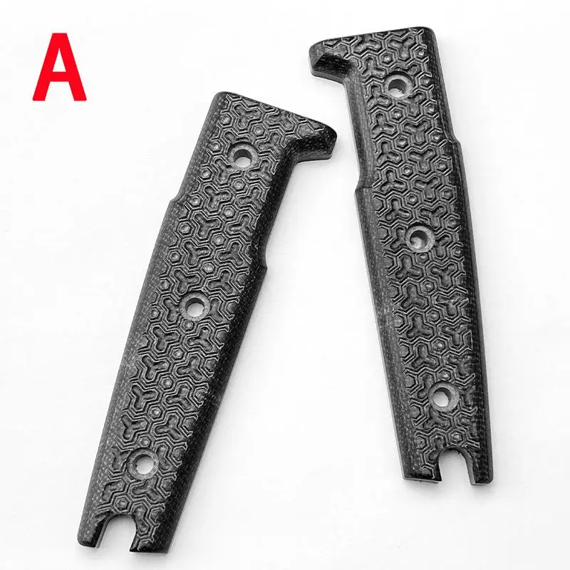 1 Pair  Micarta Material  Knife Handle Patch DIY Manual Knife Handle Material Accessories with Screws Finished Knife Handle