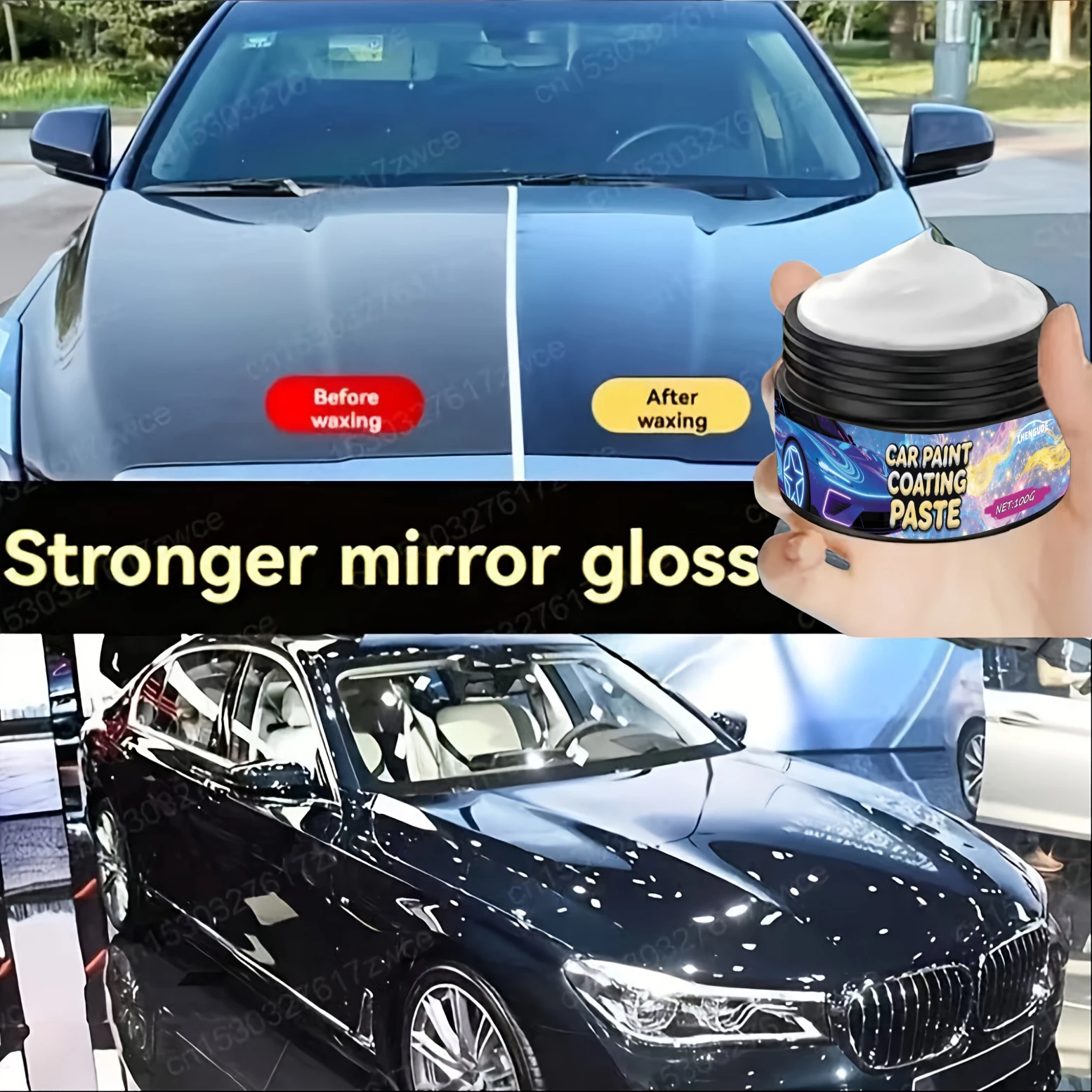 New Car Wax - Car Scratch Removal and Paint Care Tool, Car Swirl Scratch Repair and Polishing Supplies, Car Ceramic Nano Coating, Crystal Polishing Paint Protection Agent