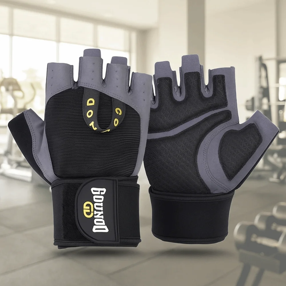 Guanti da sollevamento pesi resistenti all'usura Guanti da ciclismo fitness traspiranti ammortizzanti antiscivolo professionali