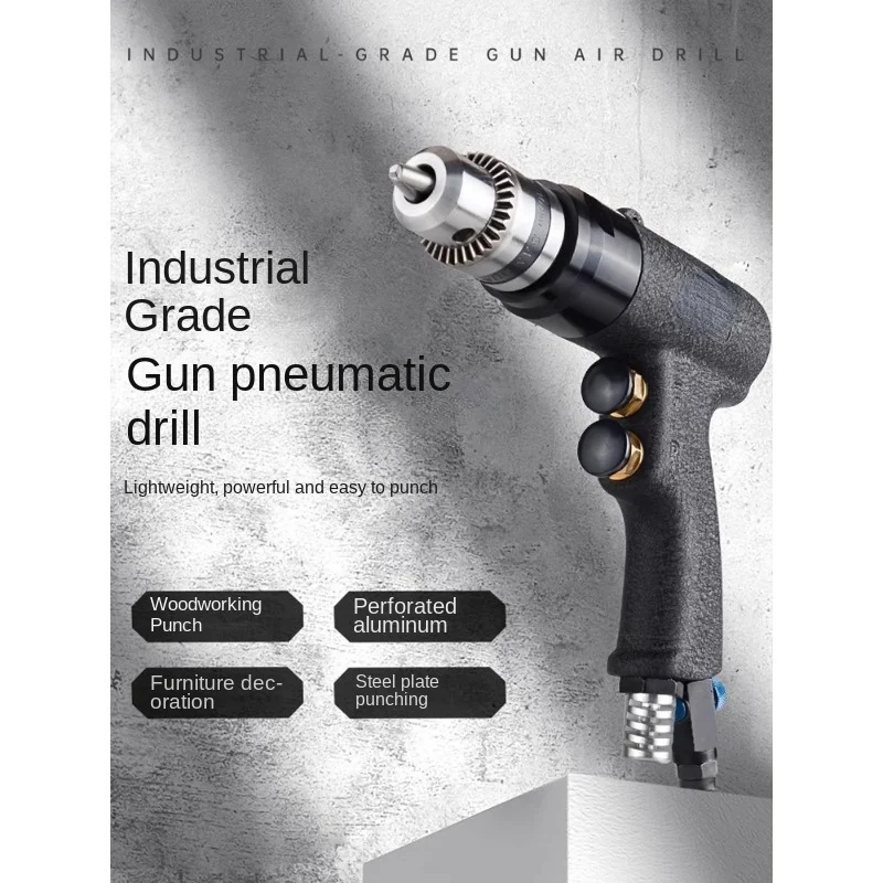 Pneumatic Hand Drill Electric Drill Pistol High Speed Drilling Machine Pneumatic Tool