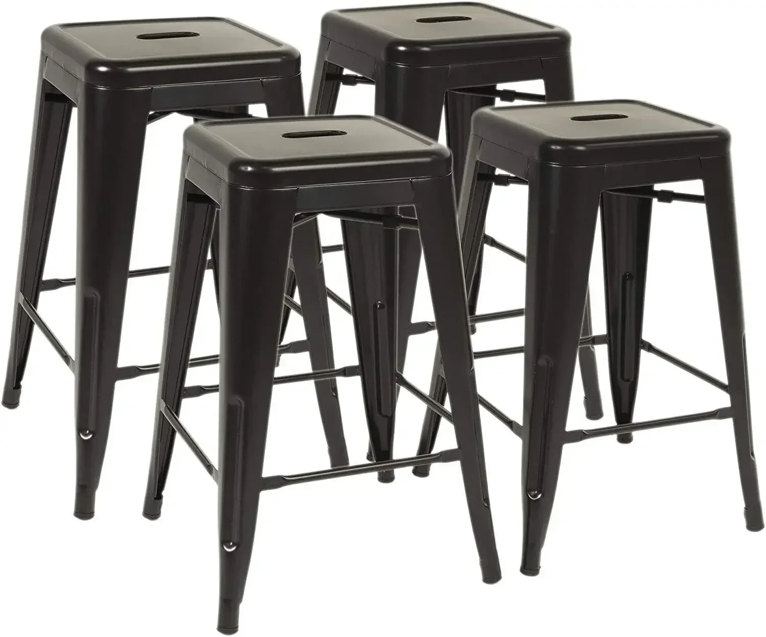 

New Metal Chair Height Bar Stools 24 Inches Indoor/Outdoor Stool Patio Furniture