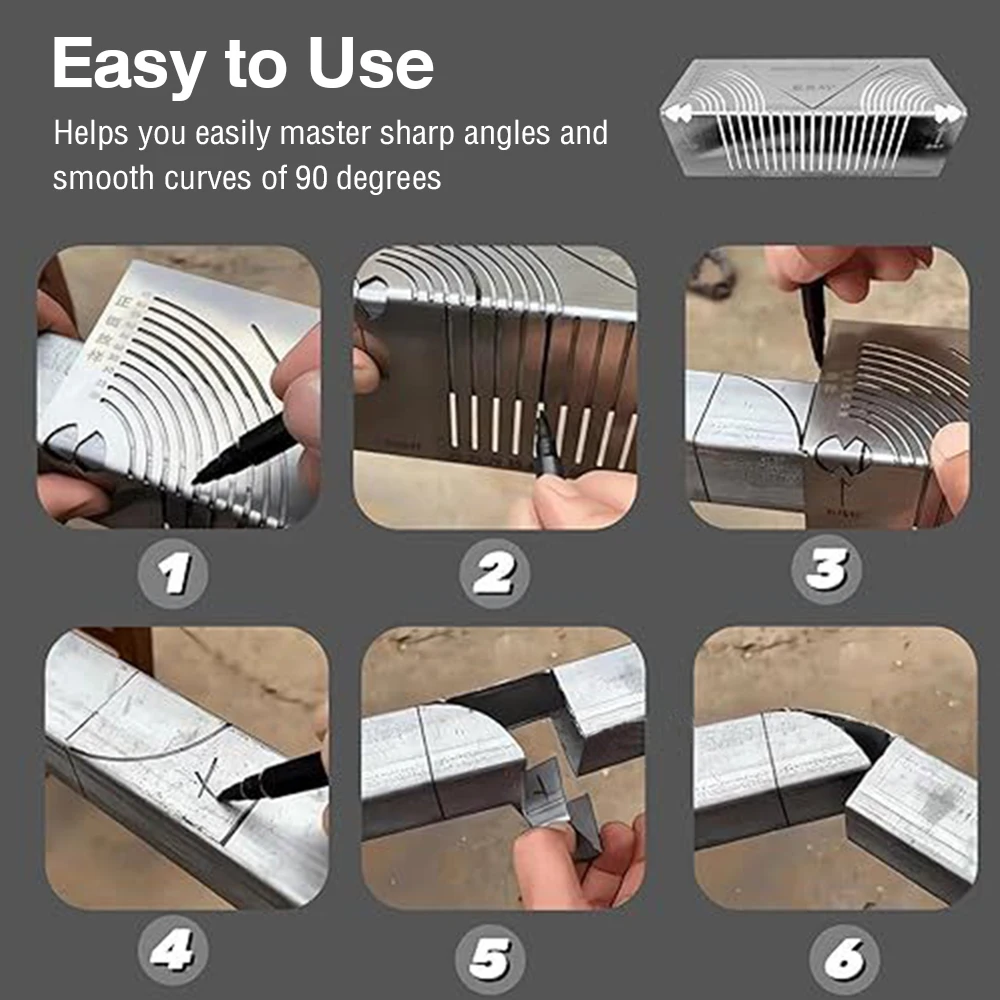 Precisionflex Angle Arc Measuring Tool Angle Arc Marking Tool Professional Auxiliary Measuring Angle marking Device