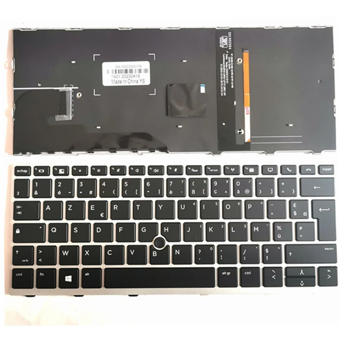 

Original French Backlit AZERTY Keyboard for HP EliteBook 730 G5 735 G5 735 G6 830 G5 830 G6 836 G5 L13697-051 V162726DS1 BE FR