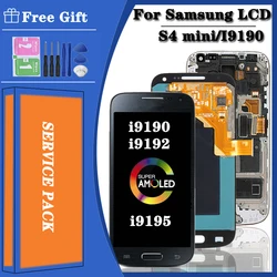 New For SAMSUNG S4 Mini Display For Samsung  S4 mini I9190 Display GT i9192 i9195 LCD Digitizer Touch Screen with Frame