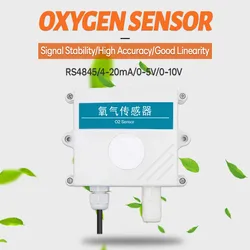 O2 Sensor Gas Oxygen Concentration Measuring Detector IP65 O2 Sensors Module with Digital RS485 0-5V 0-10V 4-20mA Output