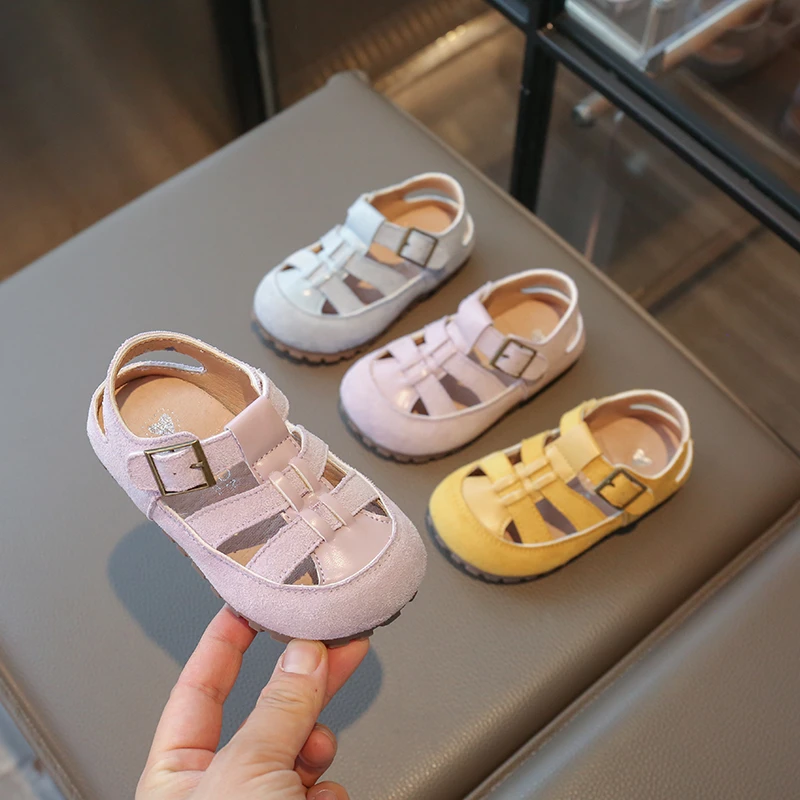 

2026 Baby Girls Boys Sandals Summer Children Casual Shoes Outdoor Kids Cut-outs Beach Shoes Anti Slip Soft Sole Babies Sandals