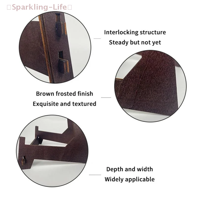 

【JYA1】Коричневая деревянная подставка для демонстрации, настольная подставка, винтажная деревянная подставка для тарелок, многофункциональный держатель для фотографий