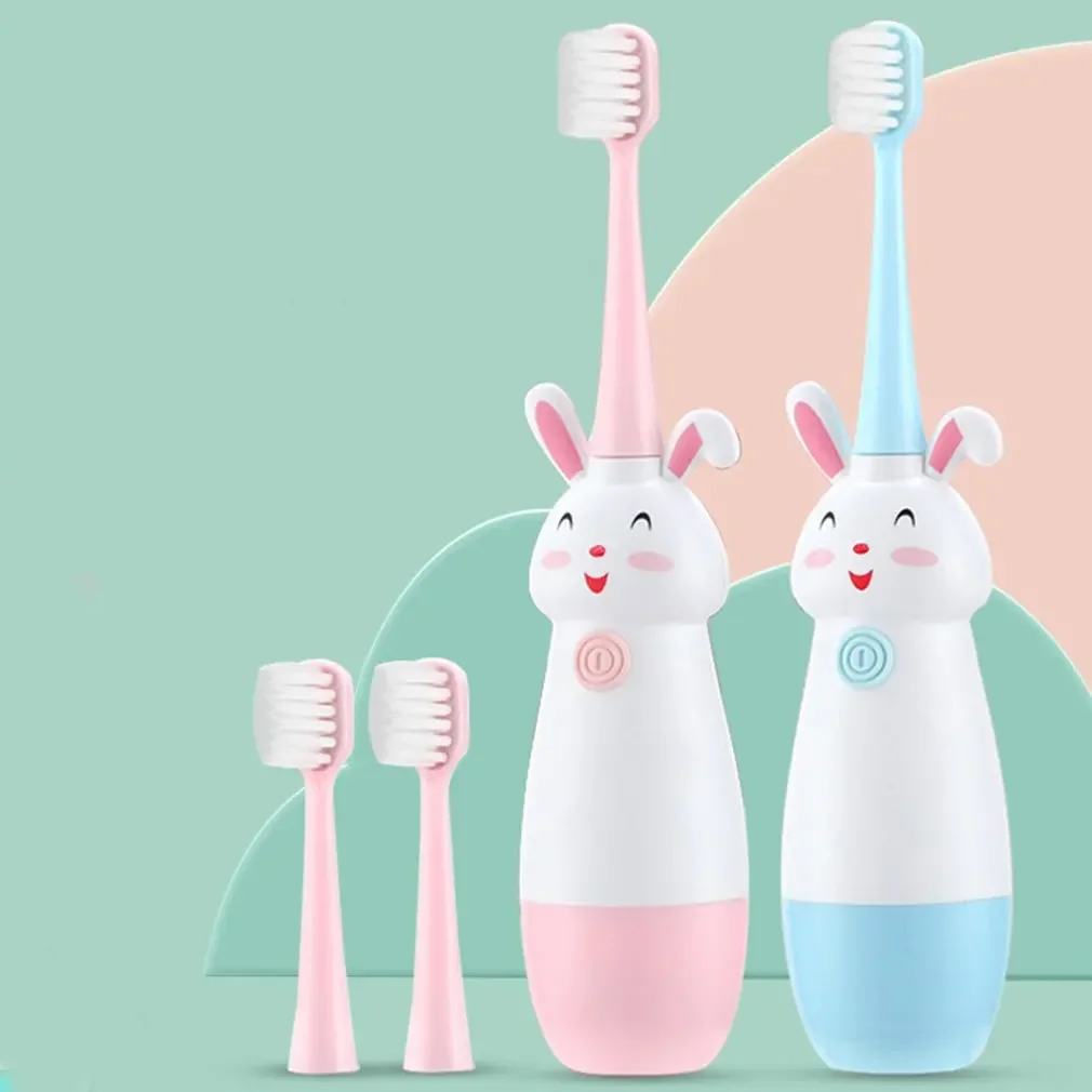 

Electric Toothbrush with Brush Head Household Smart Sonic Toothbrush Portable Non-slip Toothbrush for Children