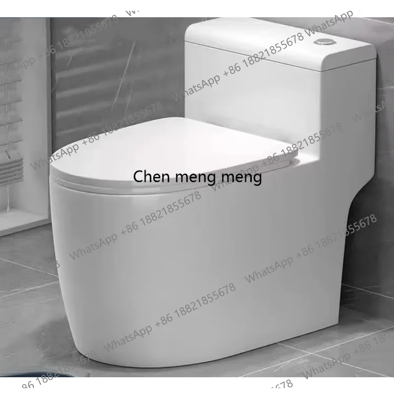 Household large-diameter silent water-saving high-impact siphon small-sized pumped deodorant toilet