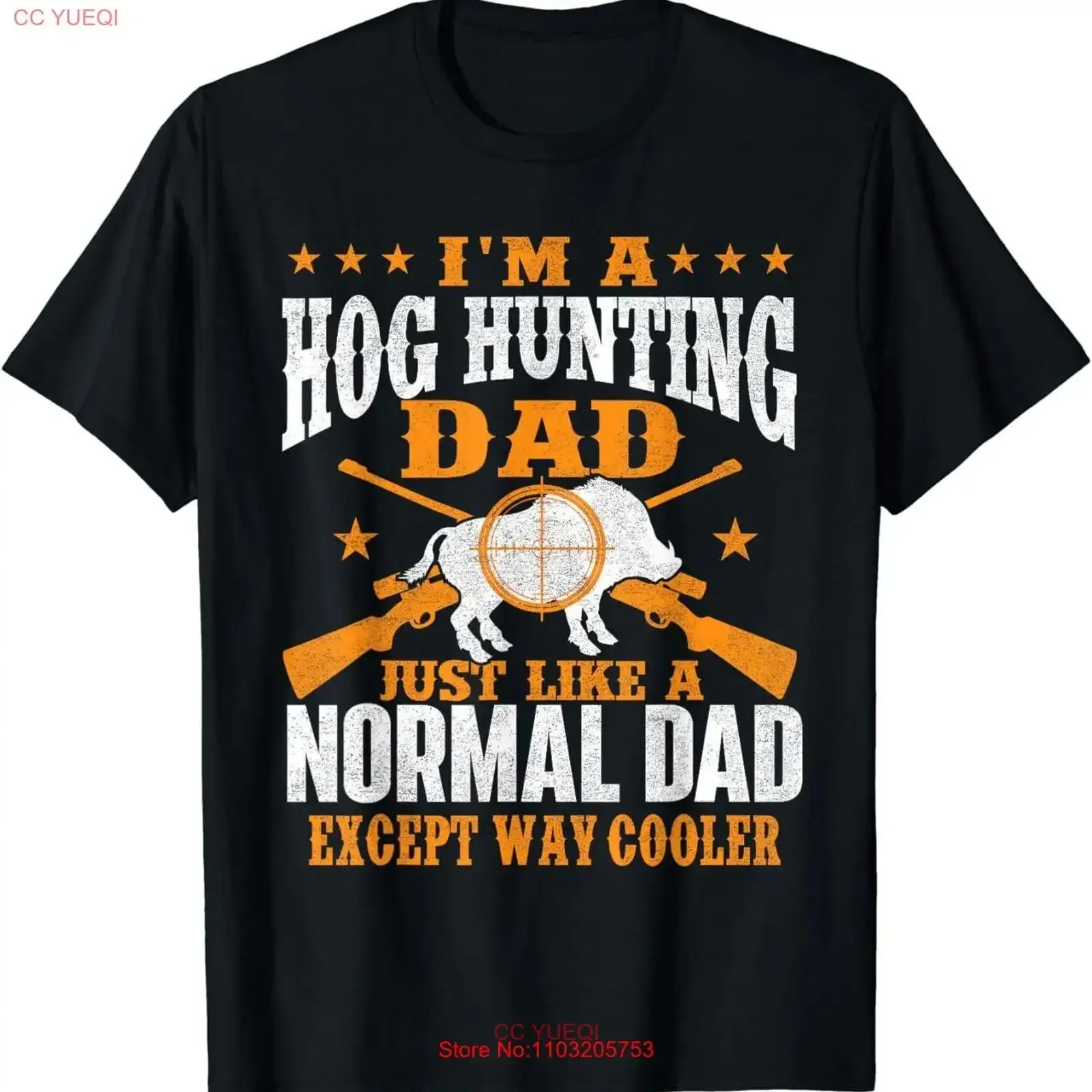 

NEW LIMITED I'm A Hog Hunting Dad Boar T Shirt vintage Washed fashion Stylish graphic streetwear Soft Top For Everyday Wear