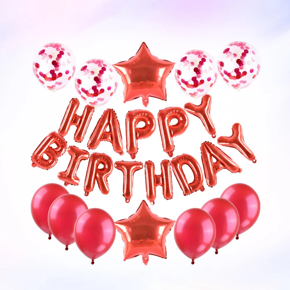 

26 pcs Birthday Decor Balloons Set 16-Inch 12-Inch Solid Sequin Party Wedding Shower Decoration Favors