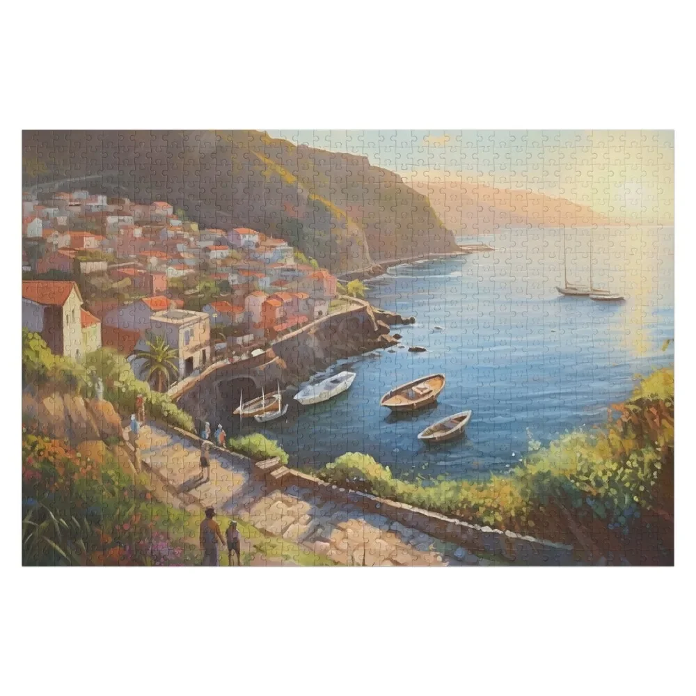 

Sunset in Madeira Jigsaw Puzzle Custom Jigsaw Picture Works Of Art Puzzle