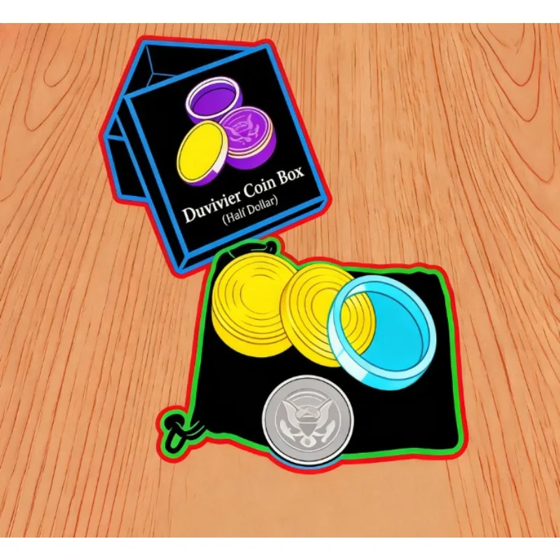 

Коробка для монет Duvivier (полудолла) Волшебный трюк — монета «три в одном» — появляется и исчезающая иллюзия, магический реквизит, фокусник