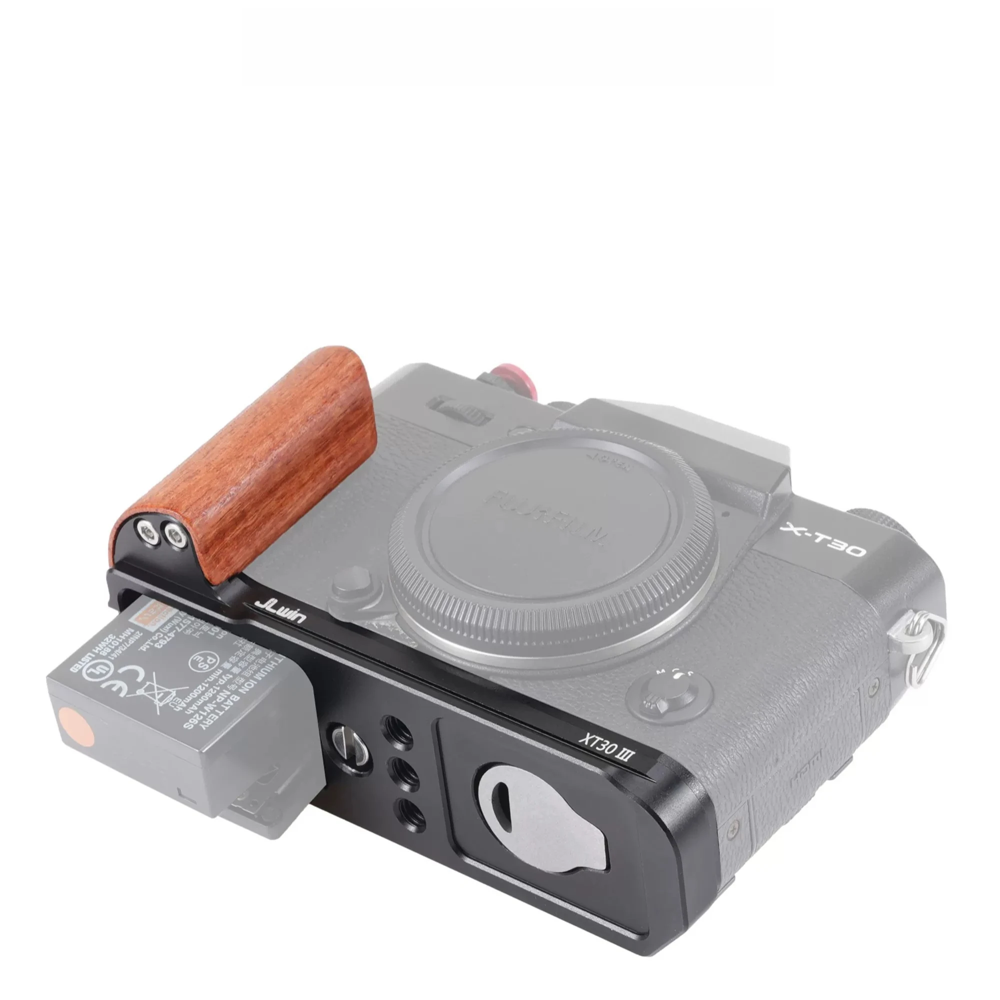 Holz-L-förmiger Griffhalter mit Schnellwechselplatte für Fujifilm XT30 III |   Ermöglicht schnellen vertikalen/horizontalen Wechsel