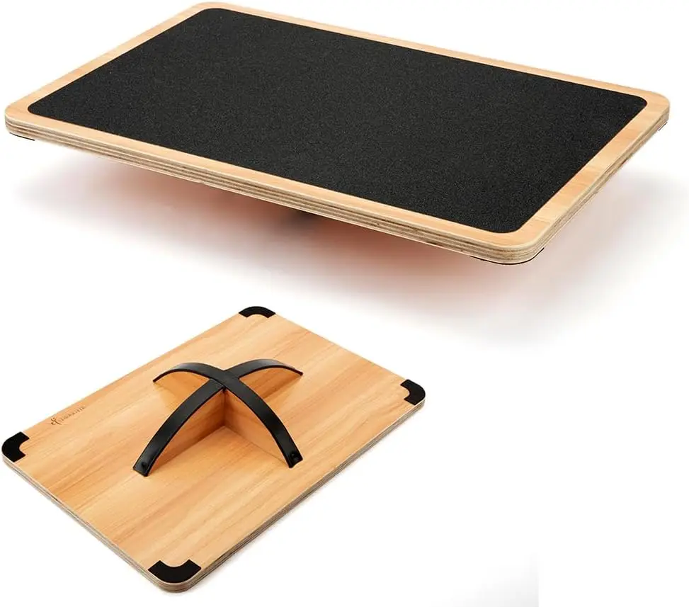 

Desk Accessory, Balancing Board for Under Desk, Anti Slip Roller, Core Strength, Stability, Office Wobble Boards