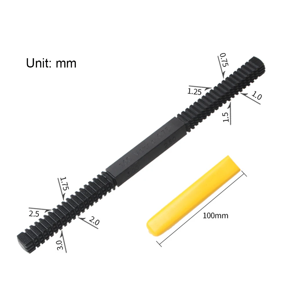 Thread Repair Restoration File Teeth Correction Metric Hardware Mini DIY Hand Tools for Everyday Riders/Mechanics