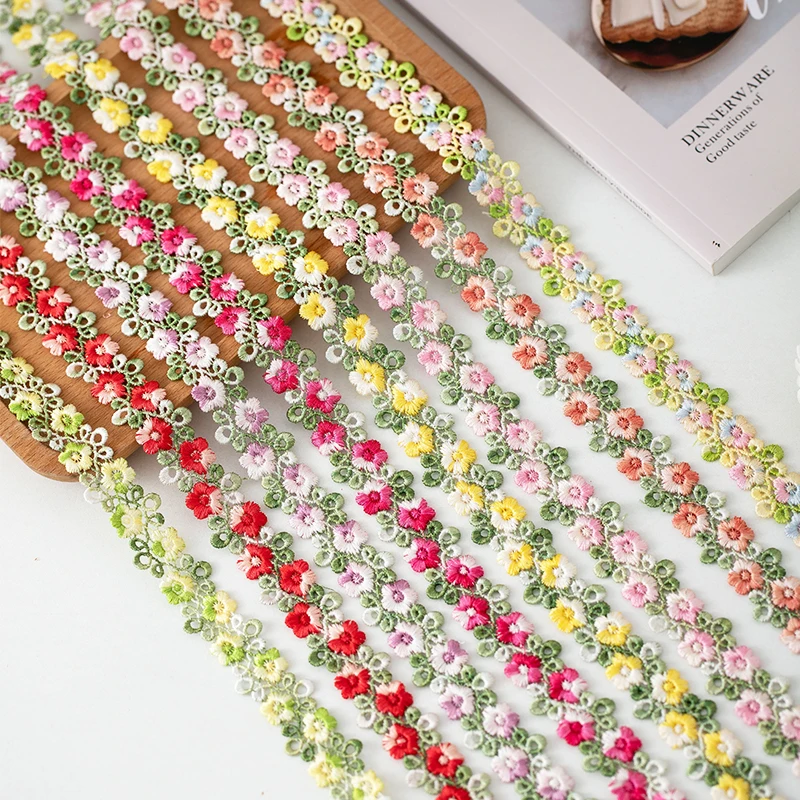 2meters/Lot Flower Lace Ribbons For Party Dress Clothing Sewing Accessories Sewing Materials Needlework Diy Crafts Supplies Sale