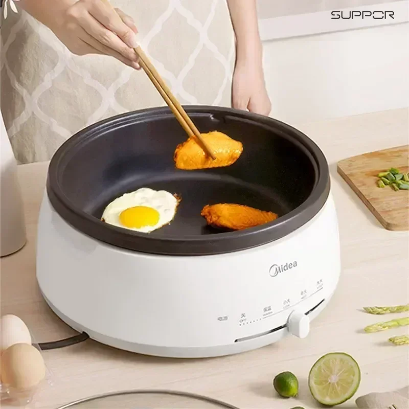 Household electric cooking pot multifunctional detachable electric hot pot large capacity detachable non-stick electric hot