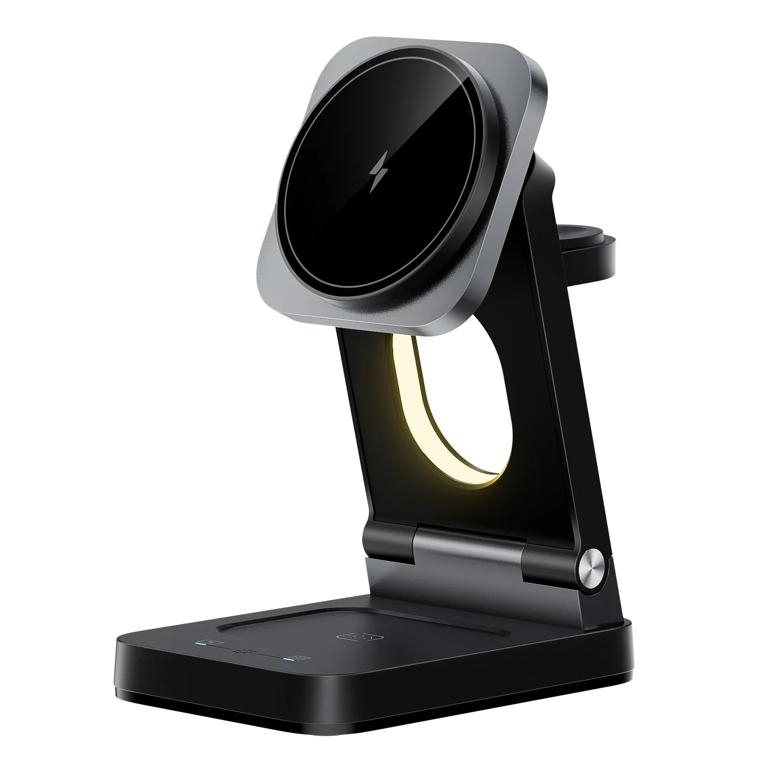 new foldable magnetic three-in-one wireless fast charger suitable for iPhone with wireless charging stand