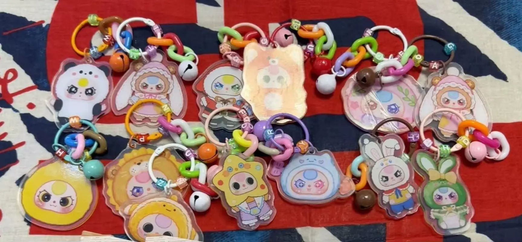 حقيقية الطفل ثلاثة الاكريليك سحر قلادة حقيبة أعمى صندوق الغموض صندوق أعمى العصرية لعبة قلادة لطيف دمية حقيبة المفاتيح الديكور #6