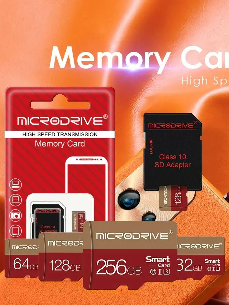 Oryginalna karta pamięci micro tf sd 256GB 128GB 64GB 32GB TF Class 10 UHS-1 Karta pamięci flash Micro do Samrtphone PC — zdjęcie 2