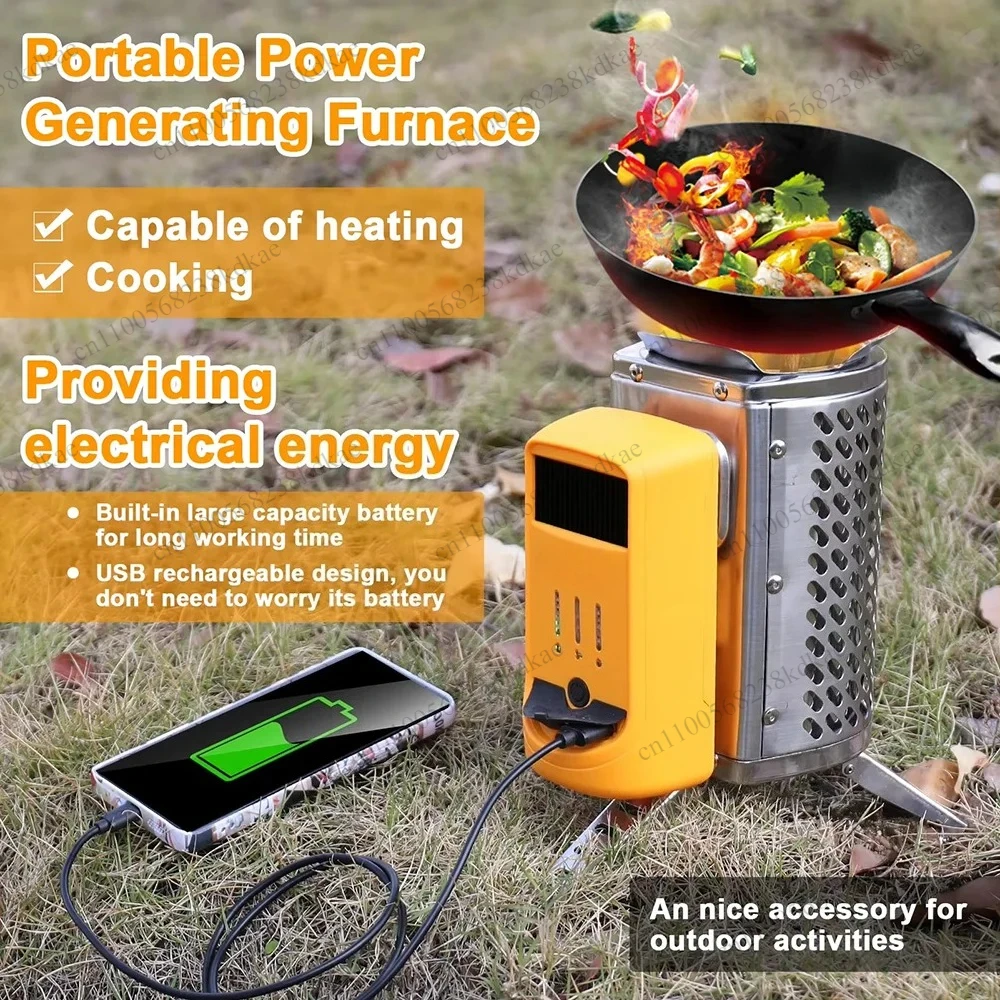 Smokeless Portable Wood Campin - огляд і ціна Camping Hiking Cooking