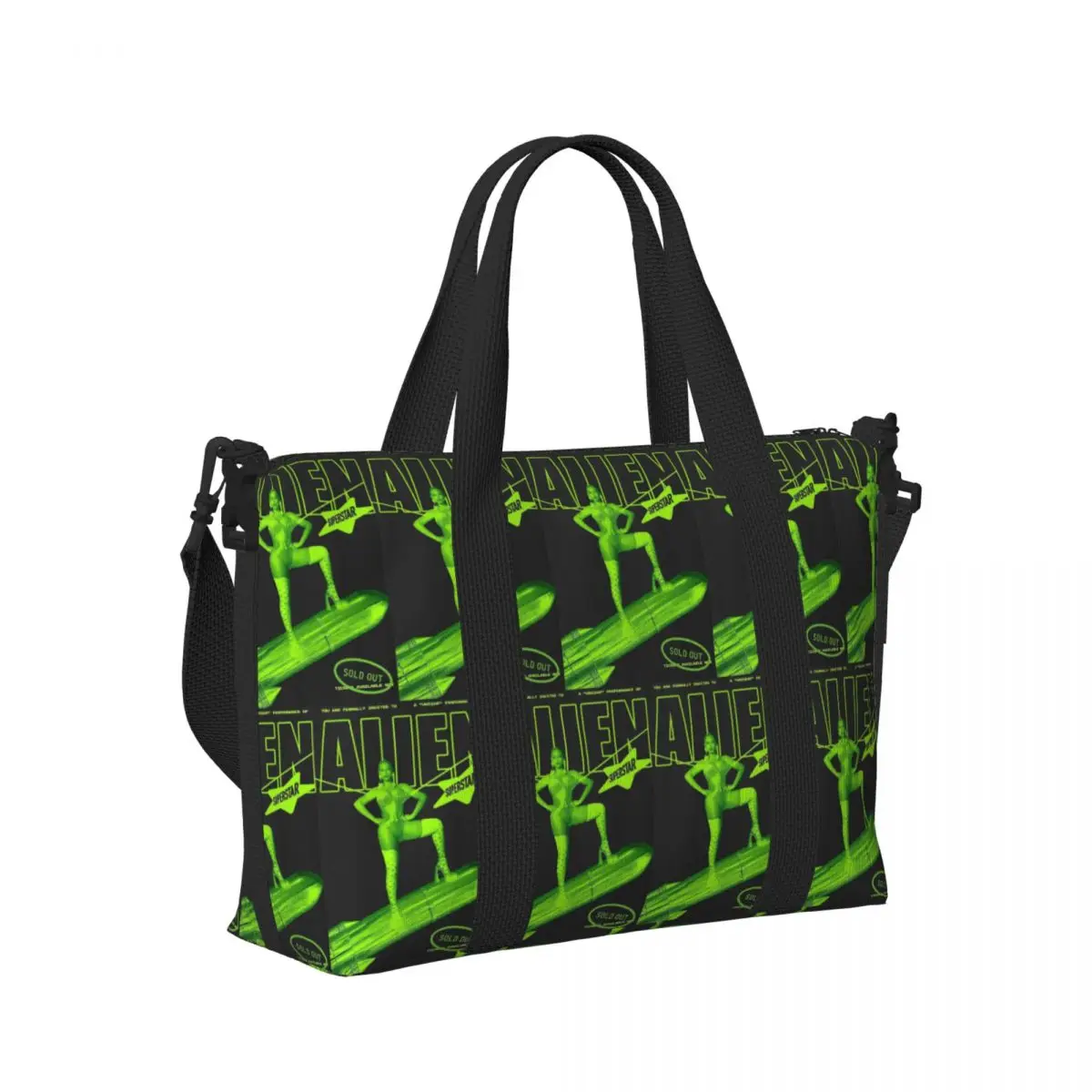 

Ulzzang Women Renaissance World Tour Beyonce Alien Superstar Merch Beach Travel Bag Tote Bags Women Shopping Duffle Shoulder Bag