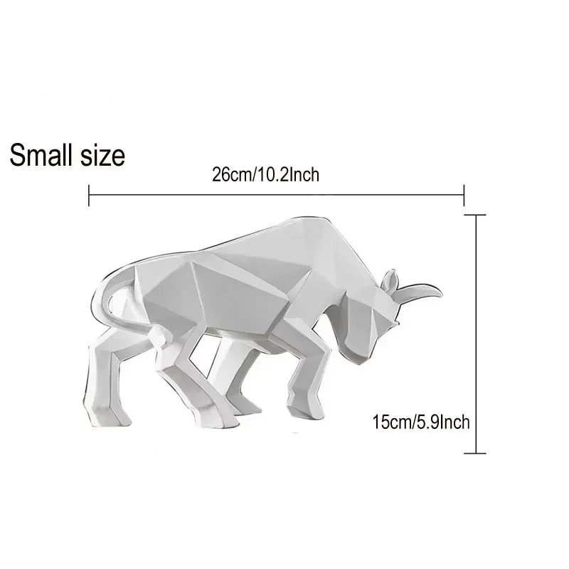 Nordic Resin Bull Statue 7