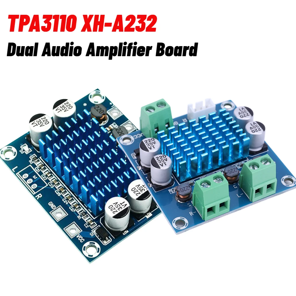 TPA3110 XH-A232 30W+30W 2.0 Channel Digital Stereo Audio Power Amplifier Board DC 8-26V 3A